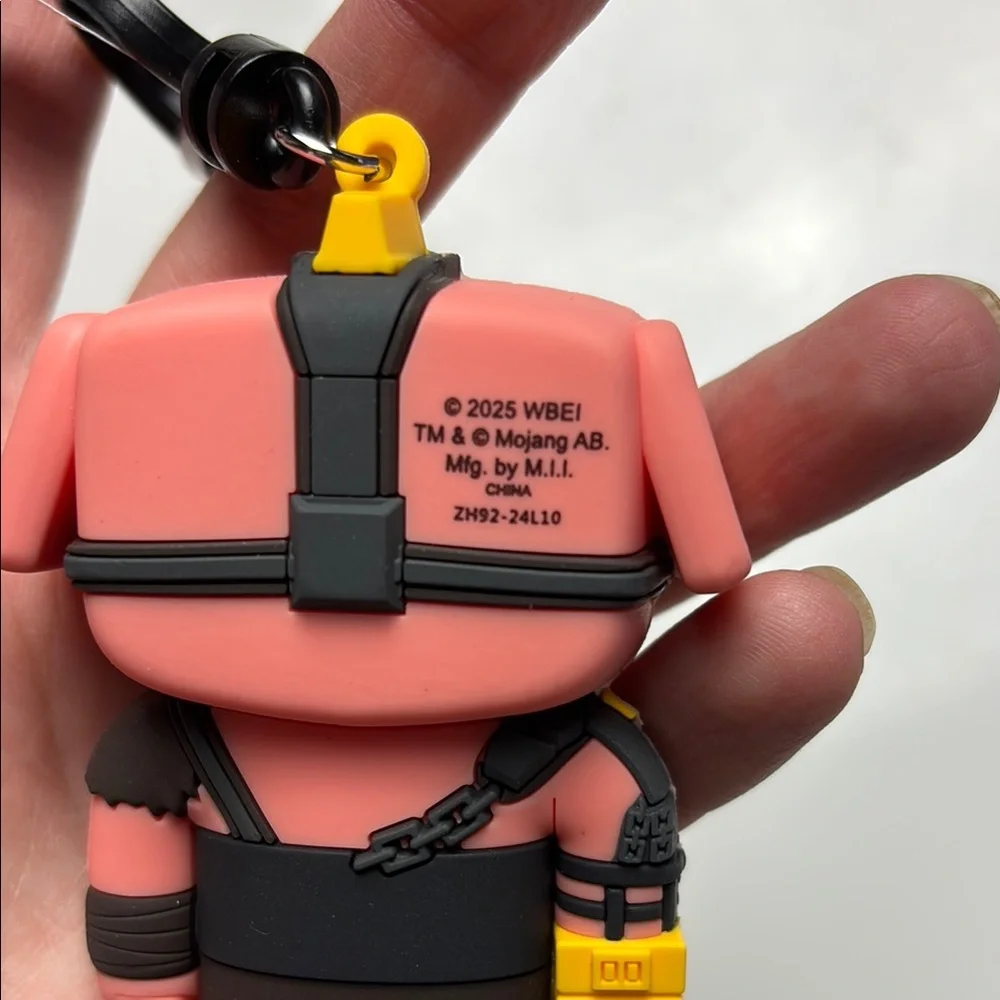 Mojang Minecraft‎ movie piglin bag clip keychain